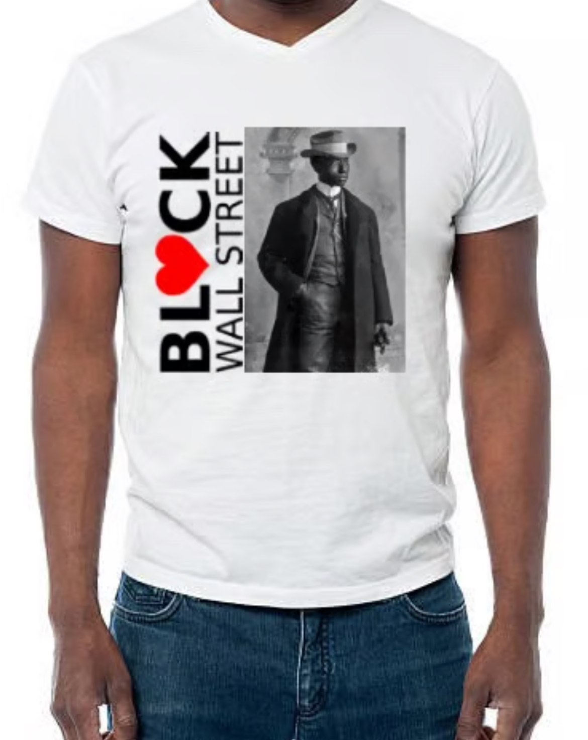 HEART BLACK WALL STREET Legacy T-Shirt – Buck Colbert Franklin Edition