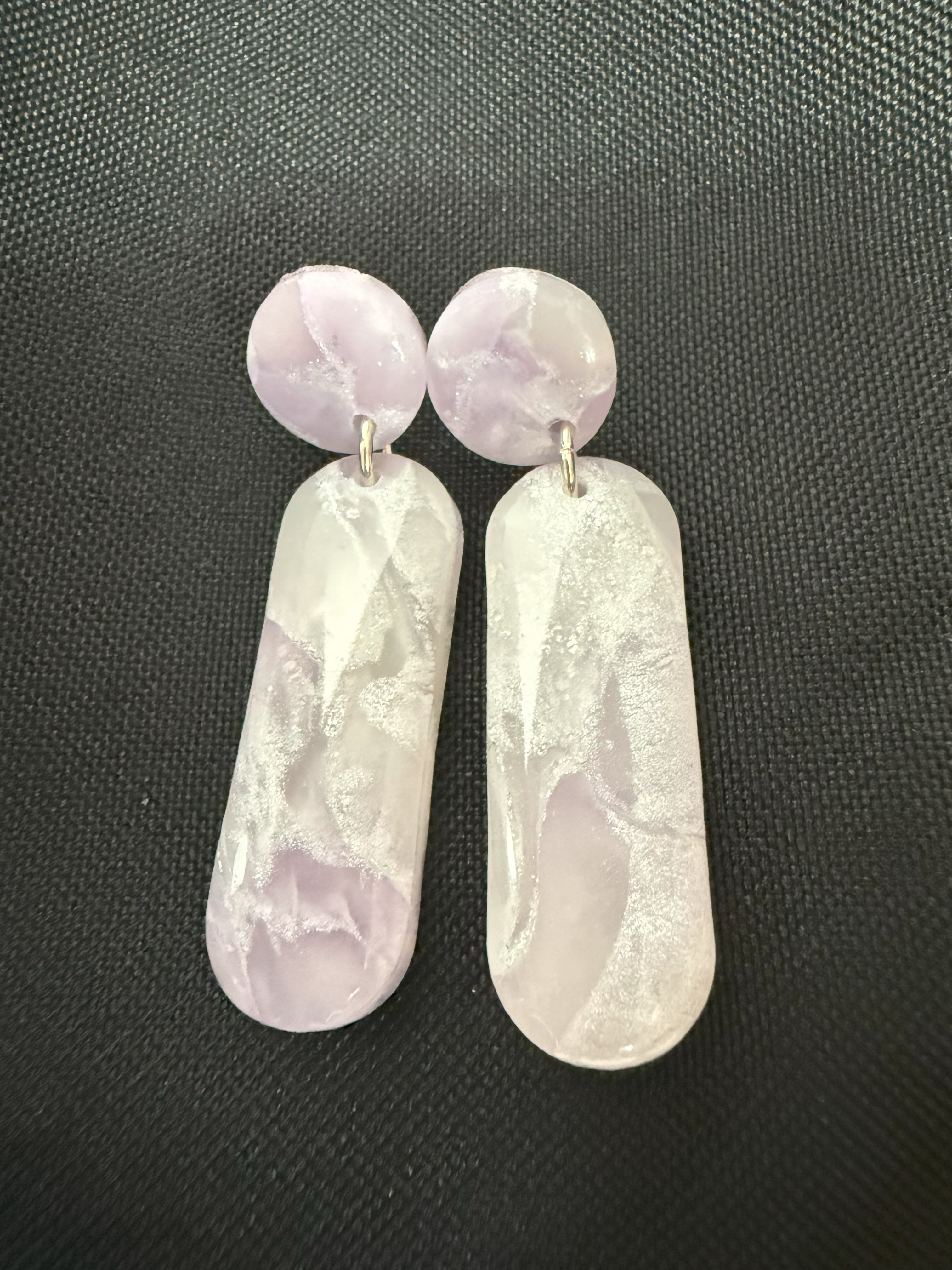 Purple Oval Dangle