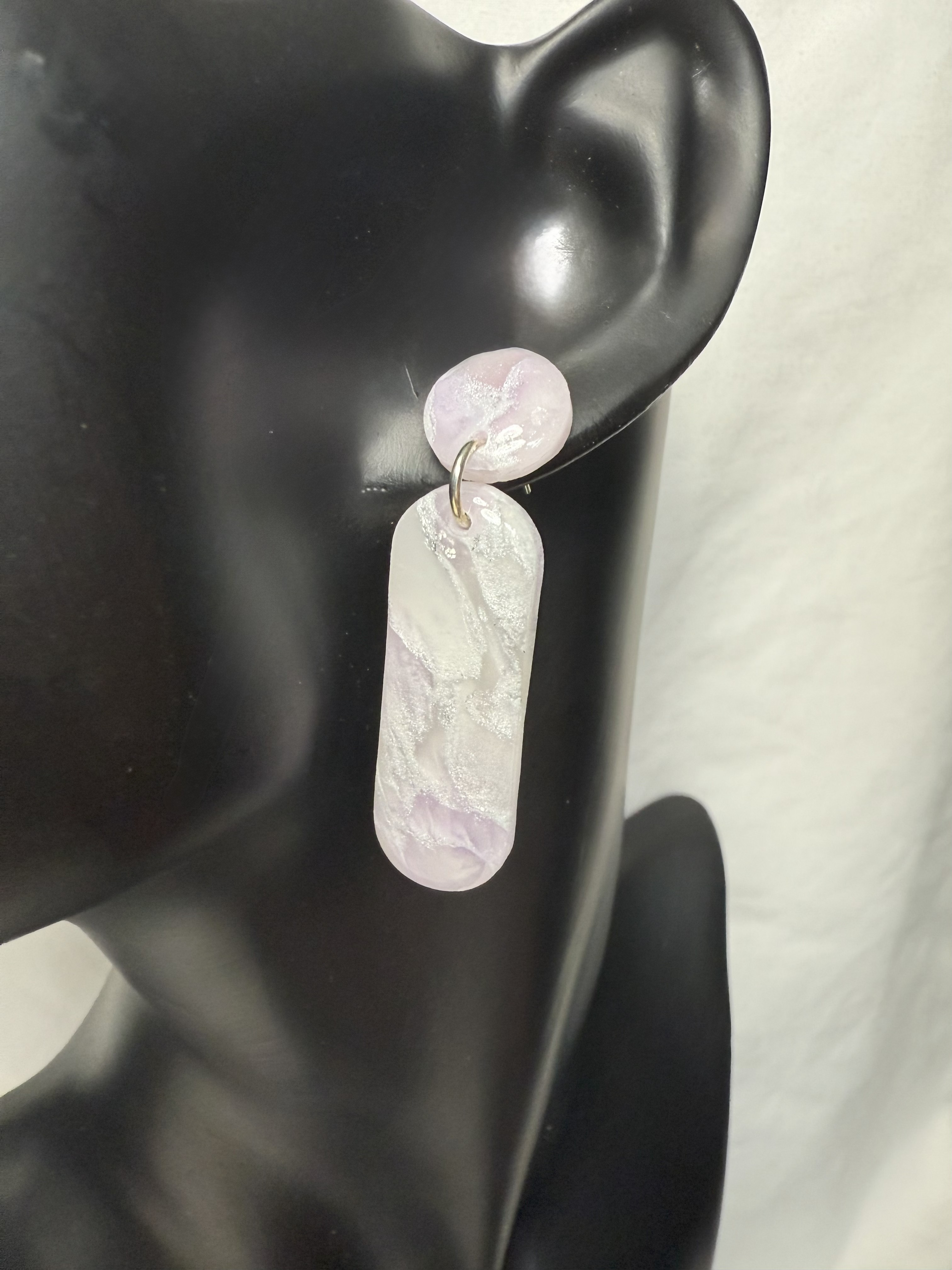 Purple Oval Dangle