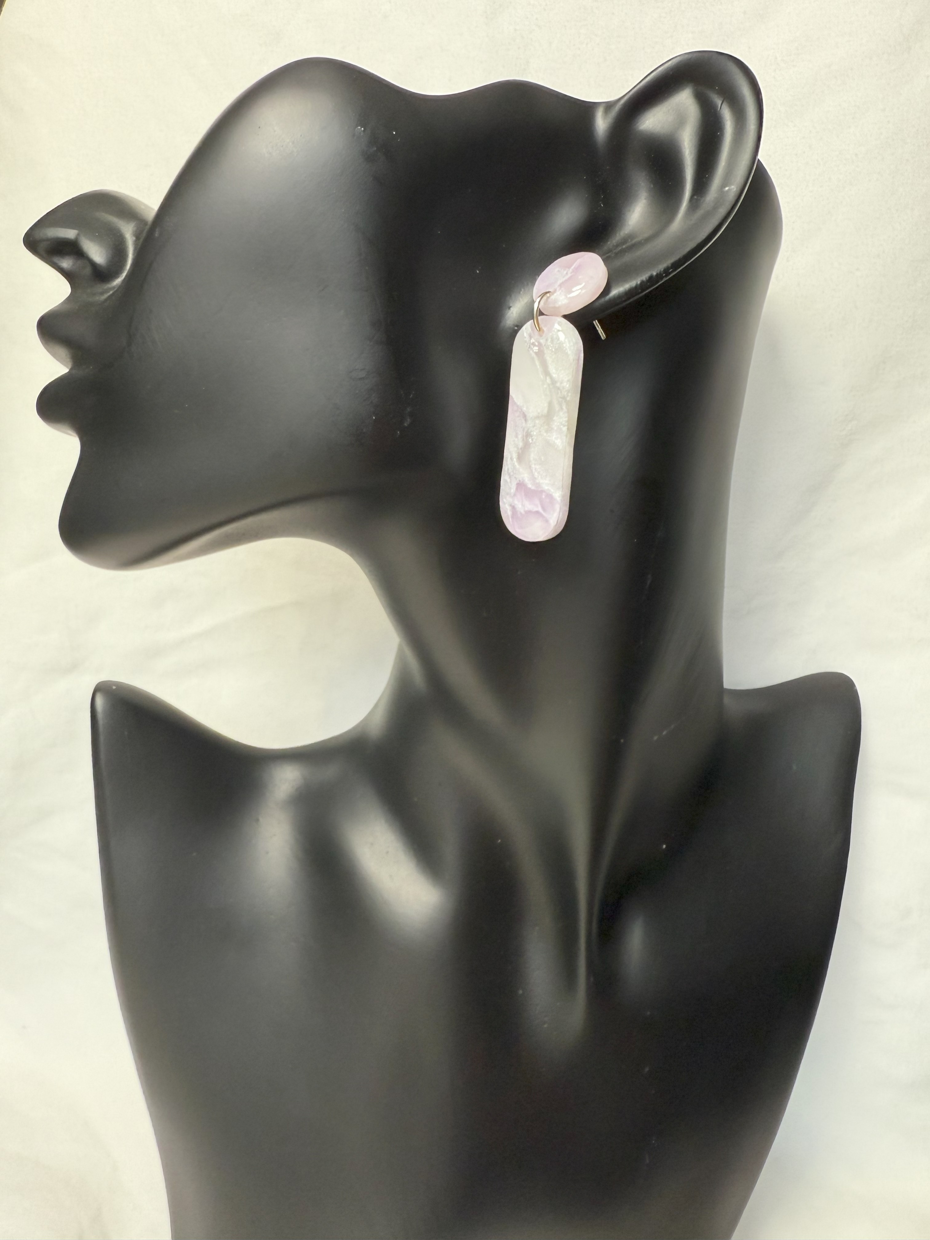 Purple Oval Dangle