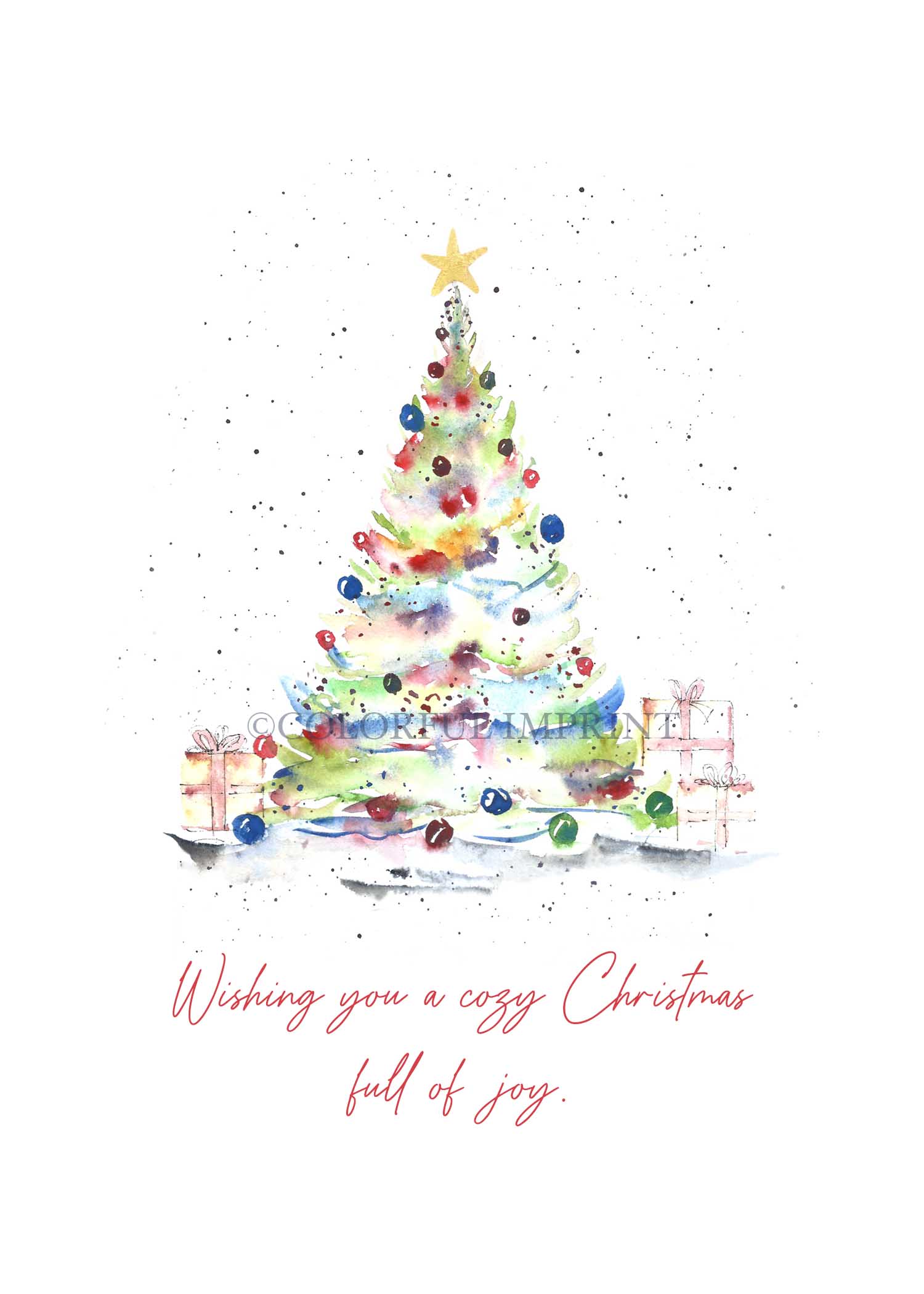 Painterly Christmas | Hand-Painted Watercolor