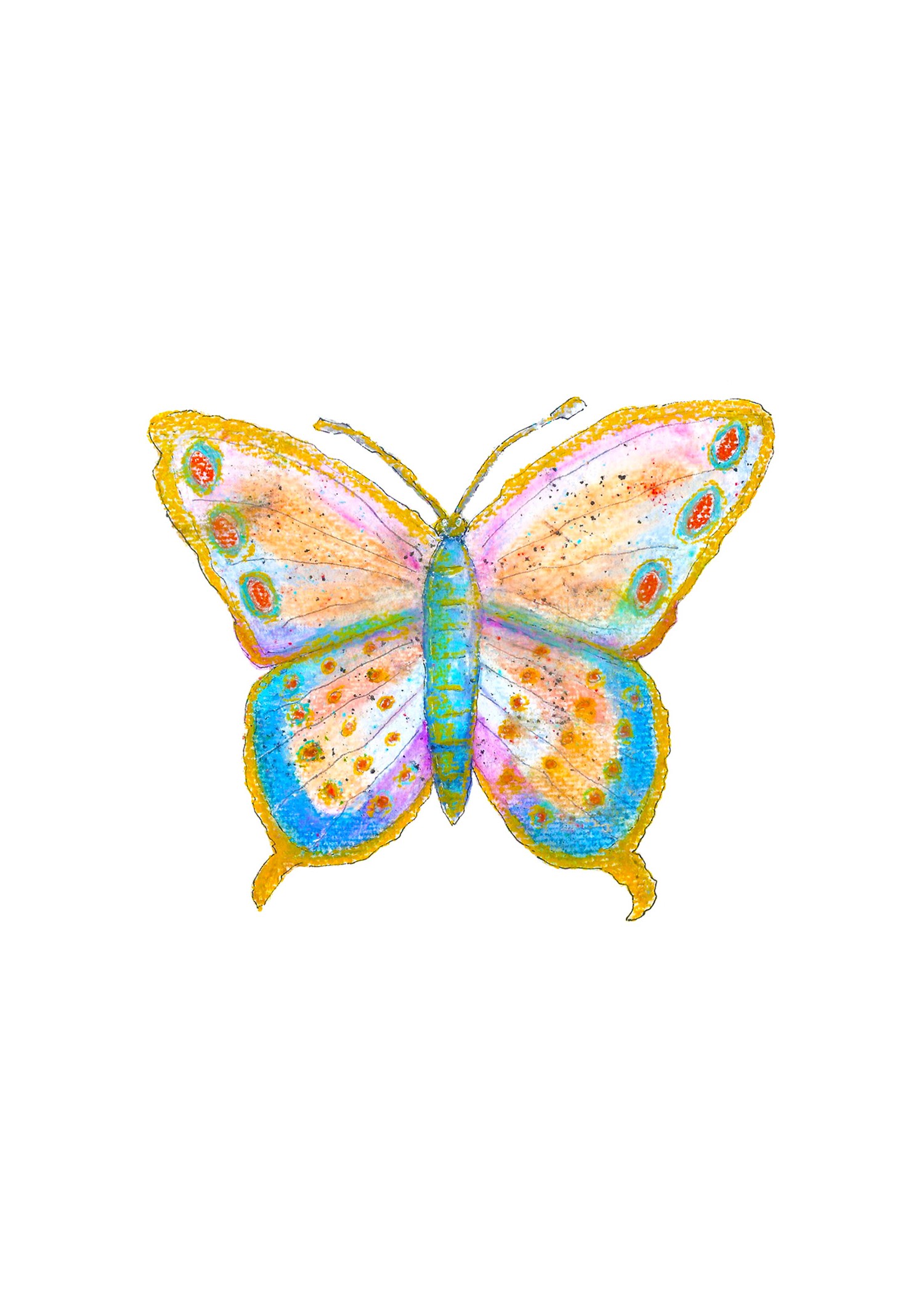Iridescent Butterfly Card