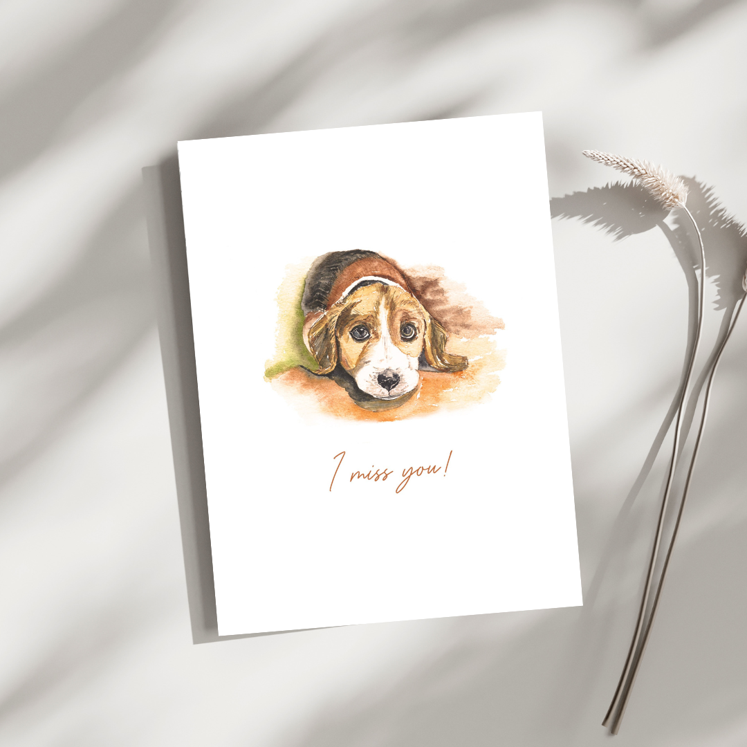 'I Miss You' Card