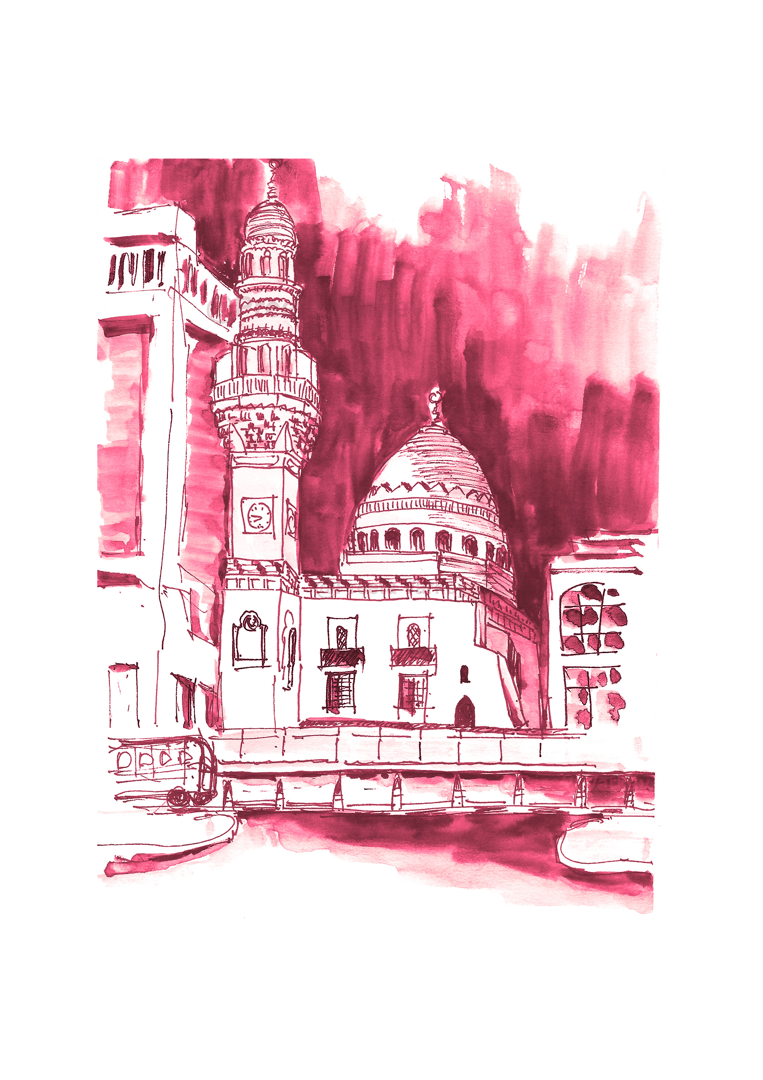 Yateem Mosque Art Print