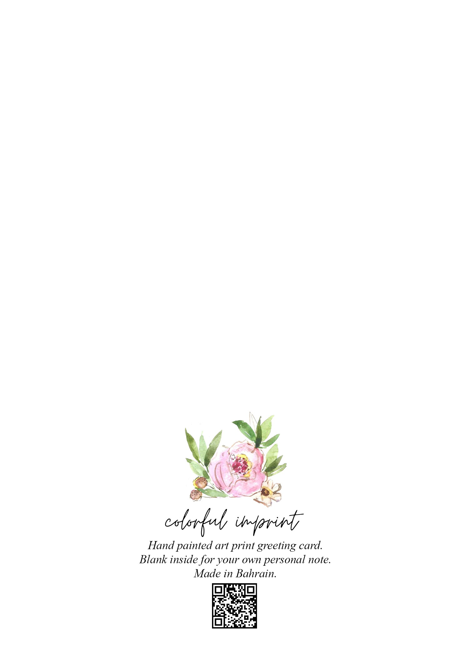 White Floral Bouquet Card