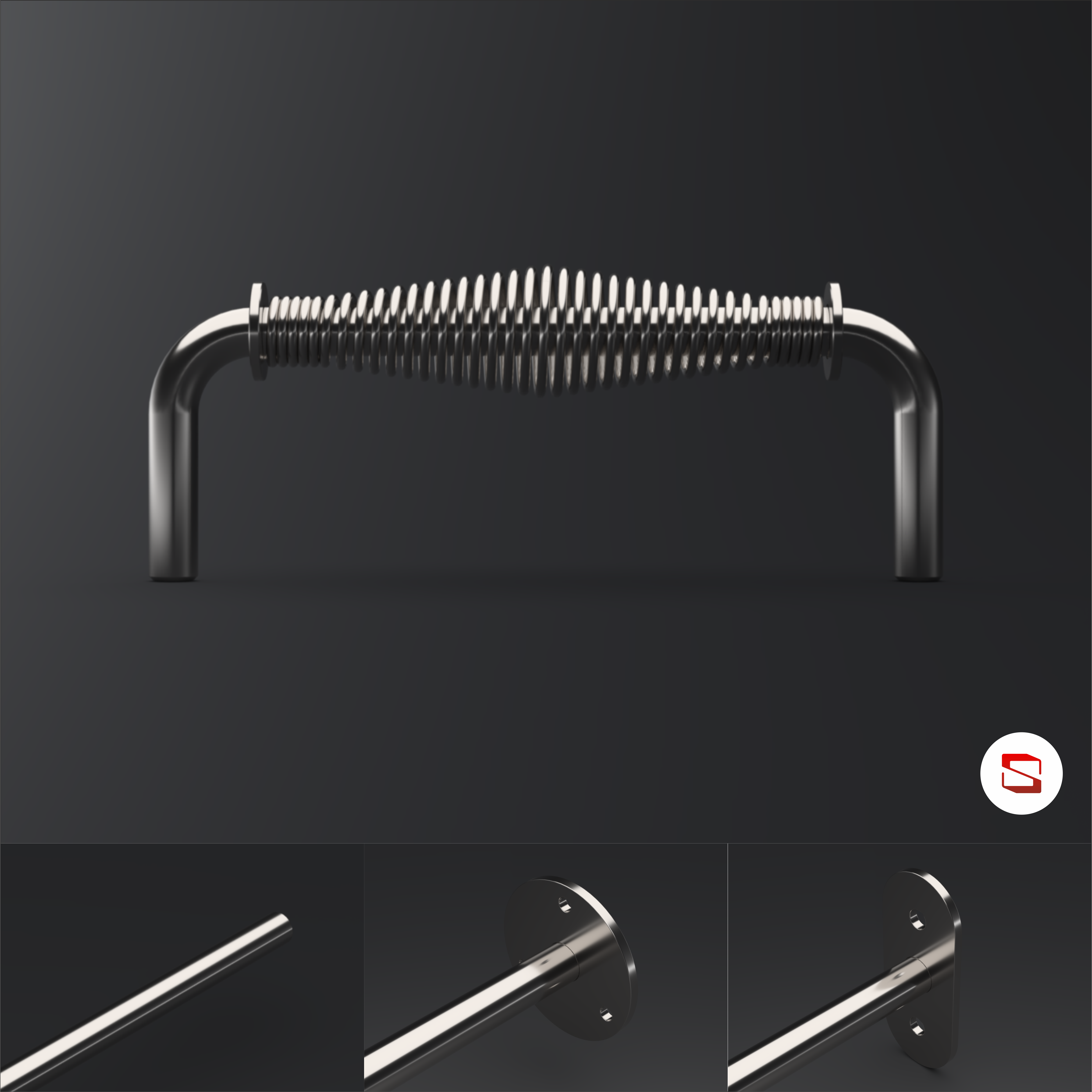 Uchwyt nierdzewny prosty, UCHP A