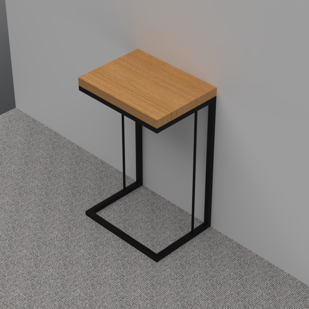 Stolik nocny - blat dębowy - SOL002