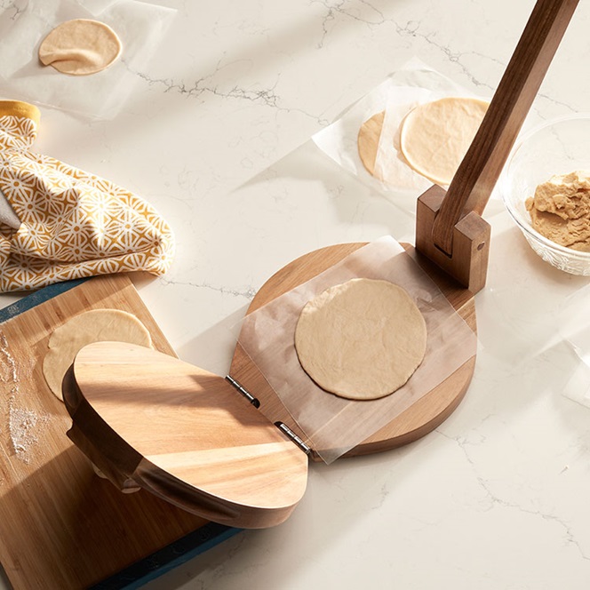 Wooden Tortilla Press