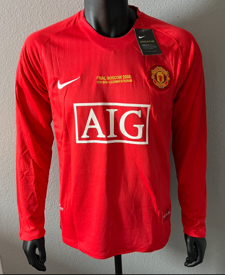 Manchester United 2008 Final Long Sleeve Jersey