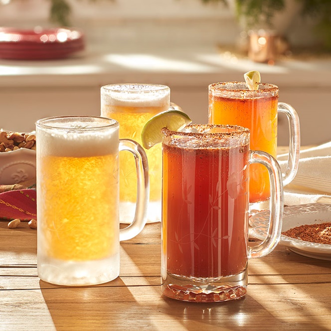 Glass Beer Mug Set