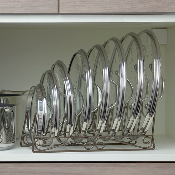 Metal Lid Organizer Rack