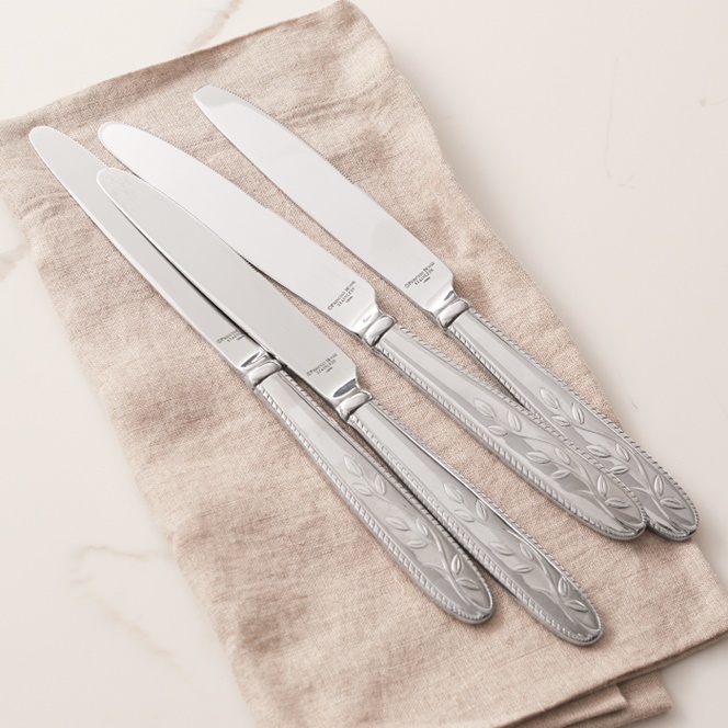 Elegant Silver Dinner Knives