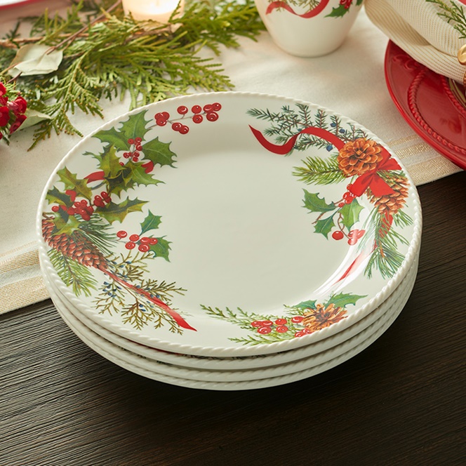 Christmas Holiday Dinner Plates
