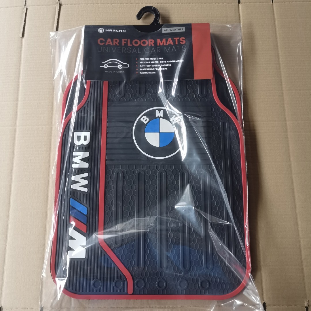 BMW Car Floor Mats Red