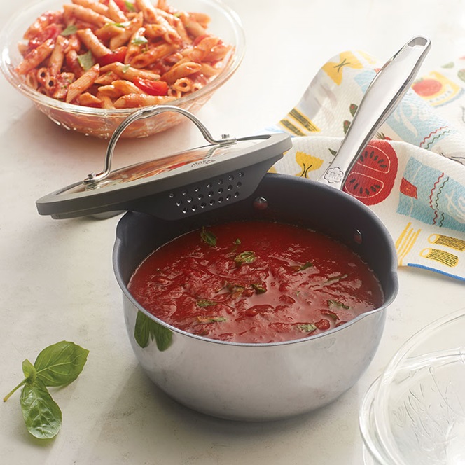 1.75 Nonstick Straining Saucepan