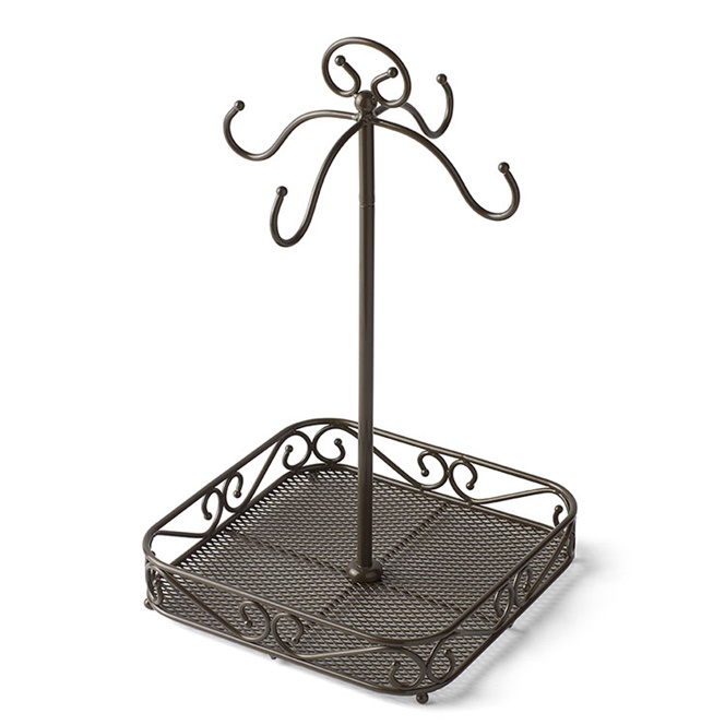 Festive Ceramic Mug Set with Holder