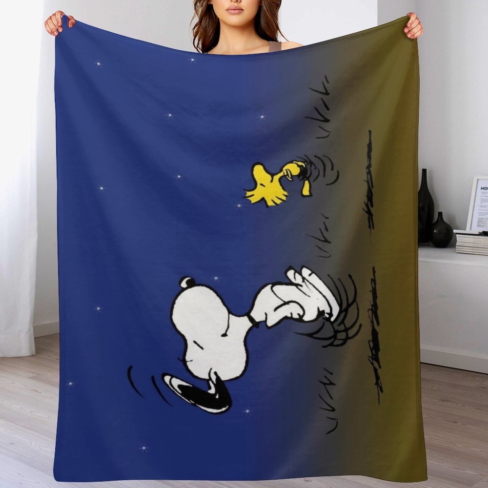 Snoopy Night Throw Blanket