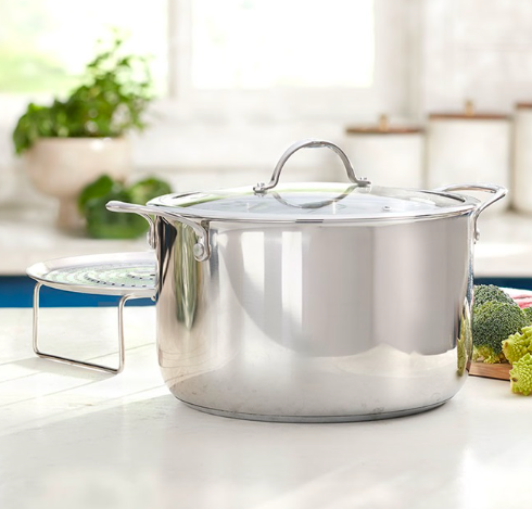 10 Qt Stockpot with Steaming Rack
