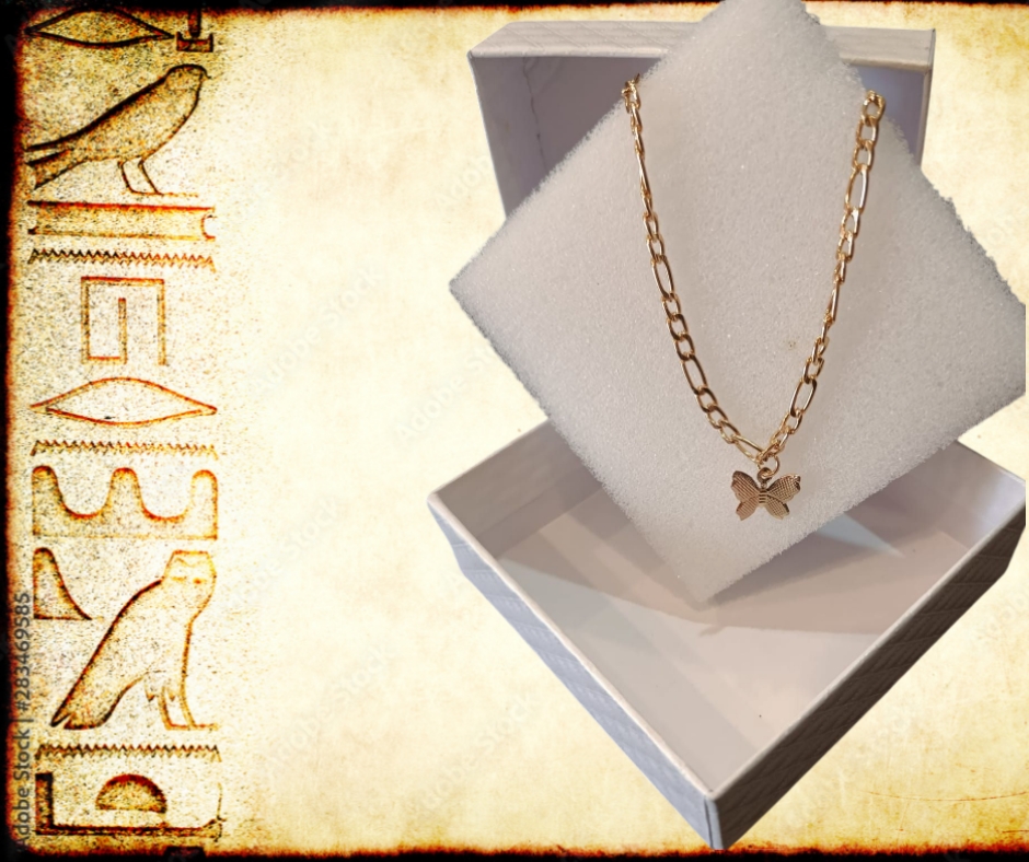 Cavigliera a farfalla color oro