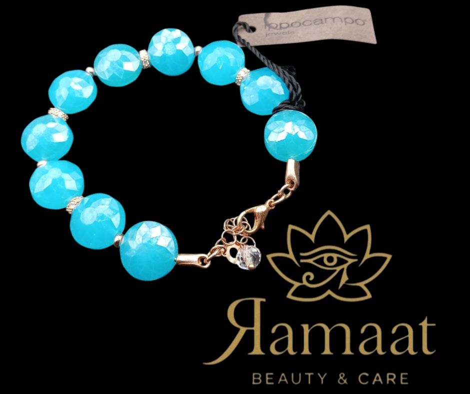 Bracciale con pietre preziose turchesi