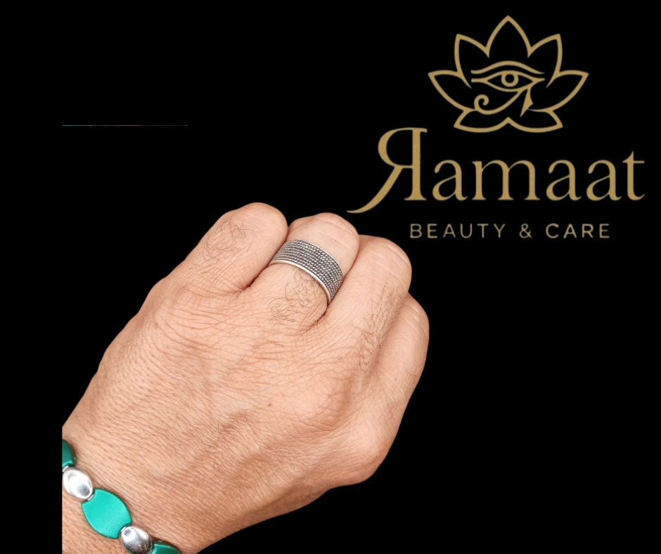 Anello in maglia in acciaio