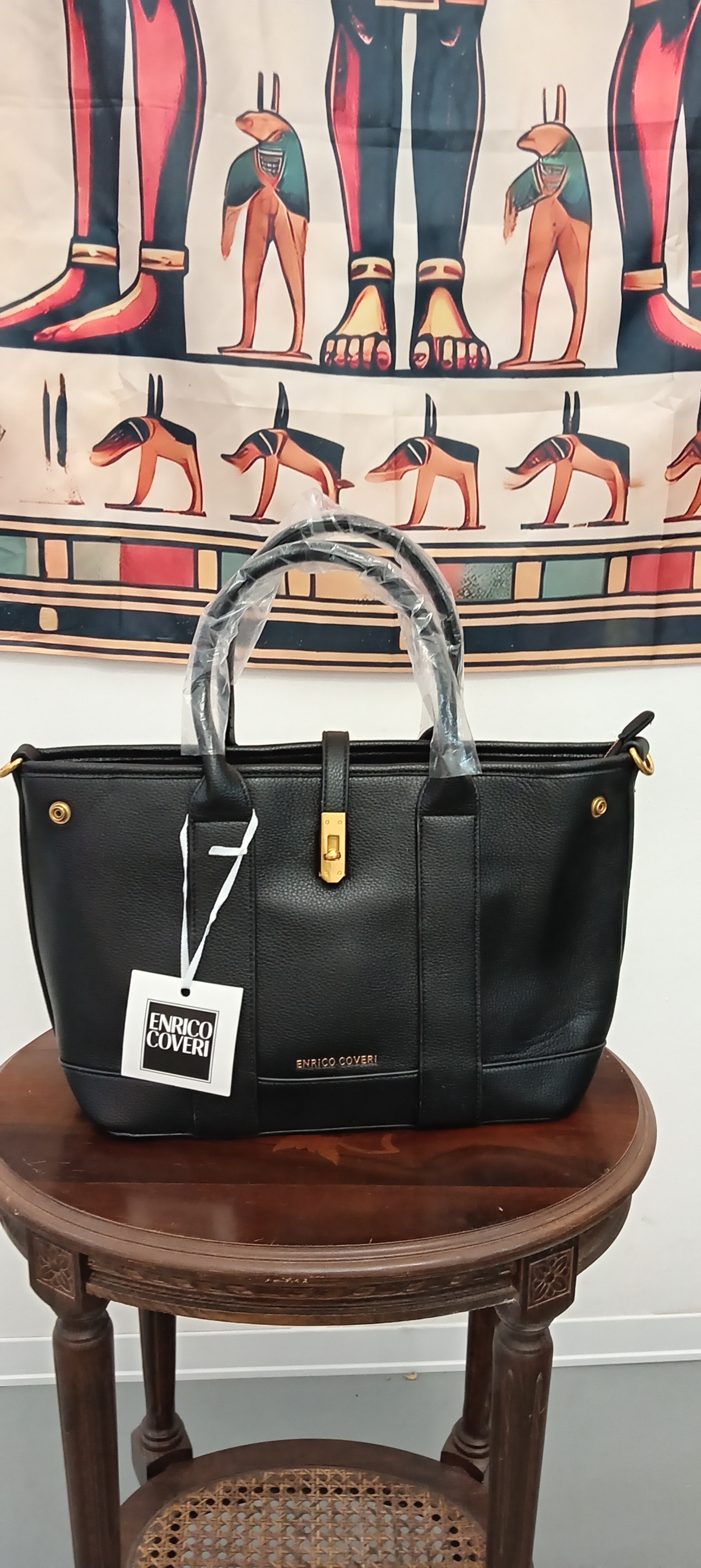 Borsa in pelle nera