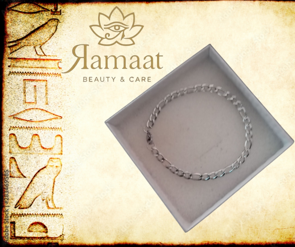 Bracciale a catena argentato