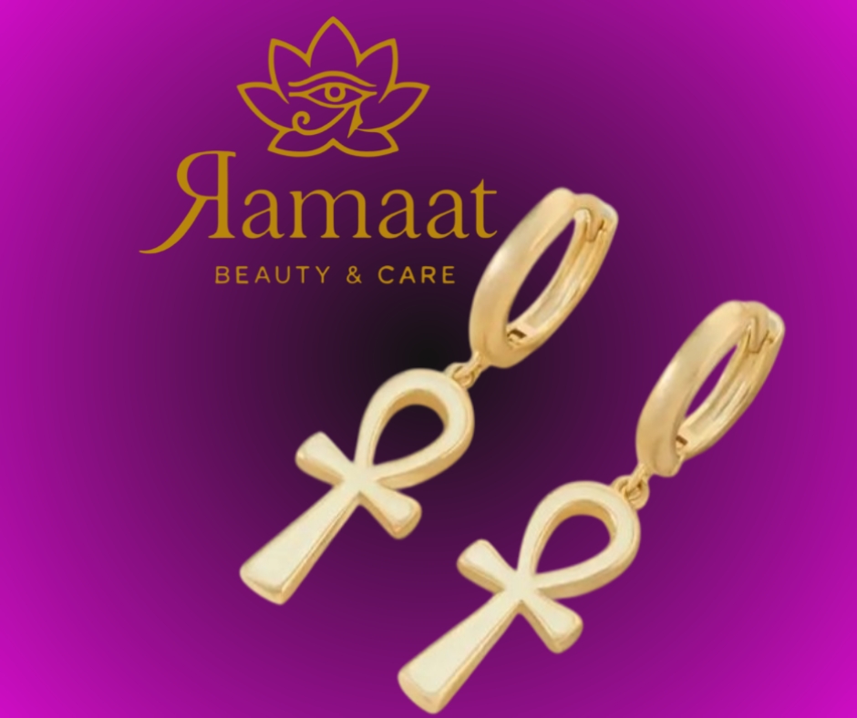 Orecchini in color oro Ankh