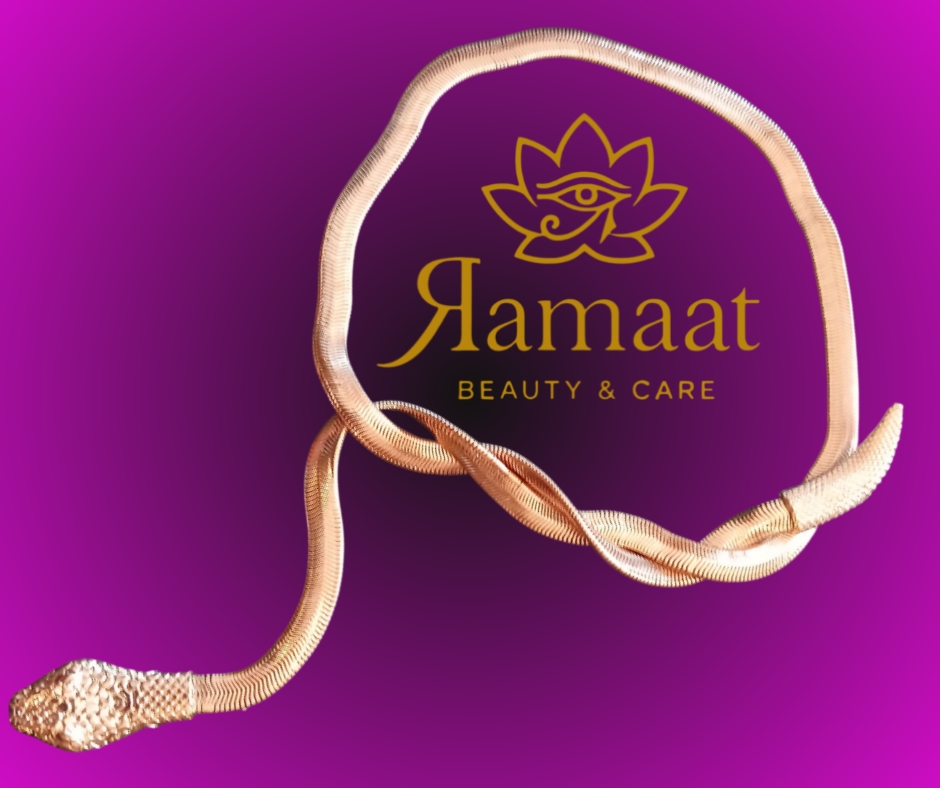 Collana a catena di serpente dorata calamitata