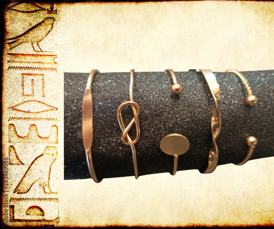 braccialetti egiziani color oro