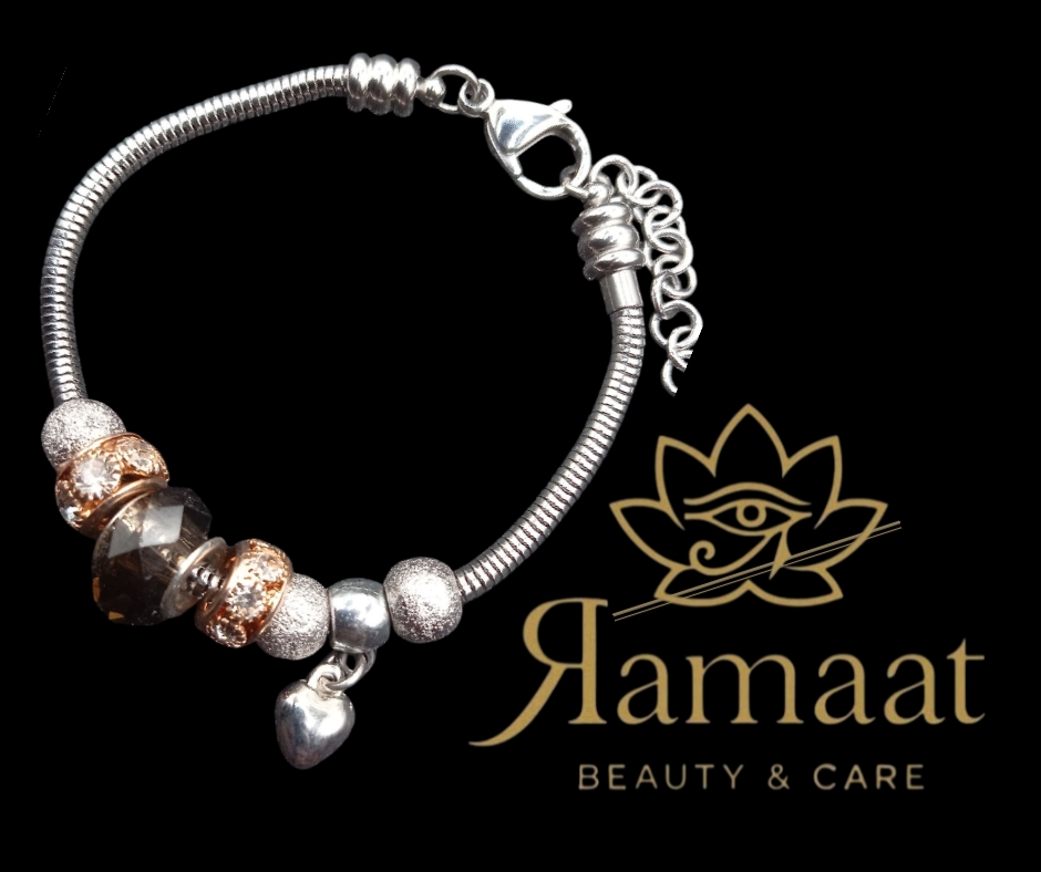 Bracciale con ciondolo in acciaio