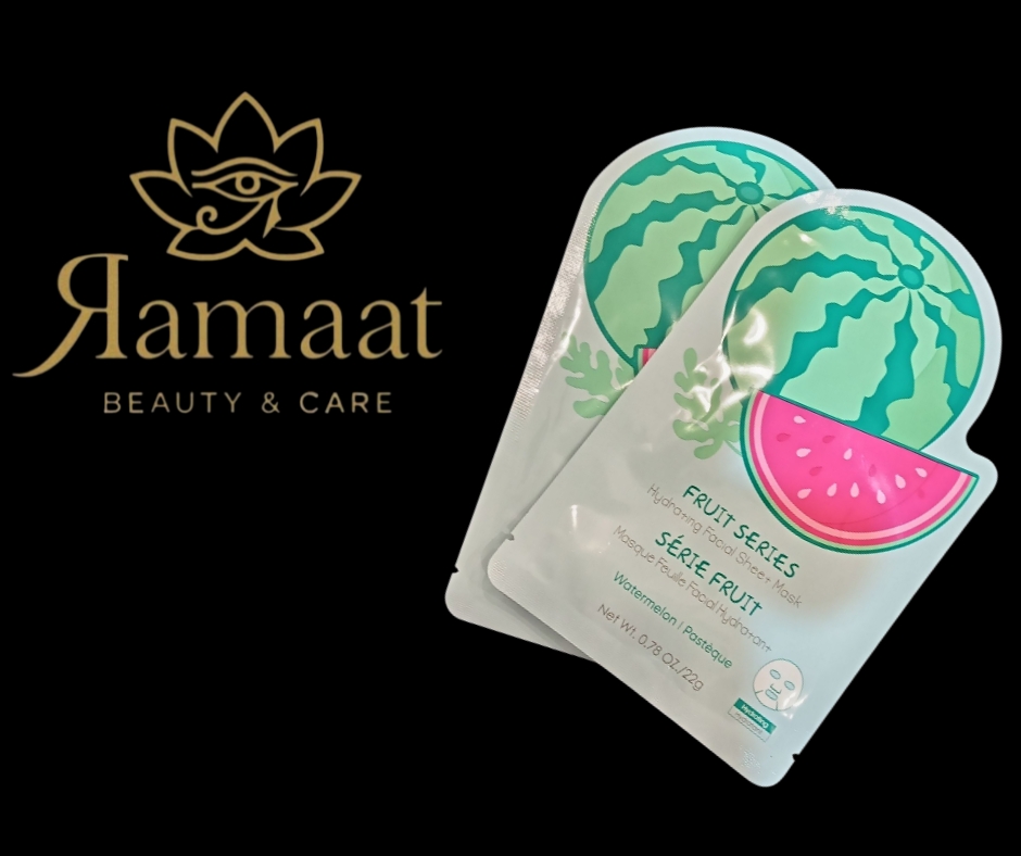 Maschera viso idratante in tessuto allo yogurt e frutti