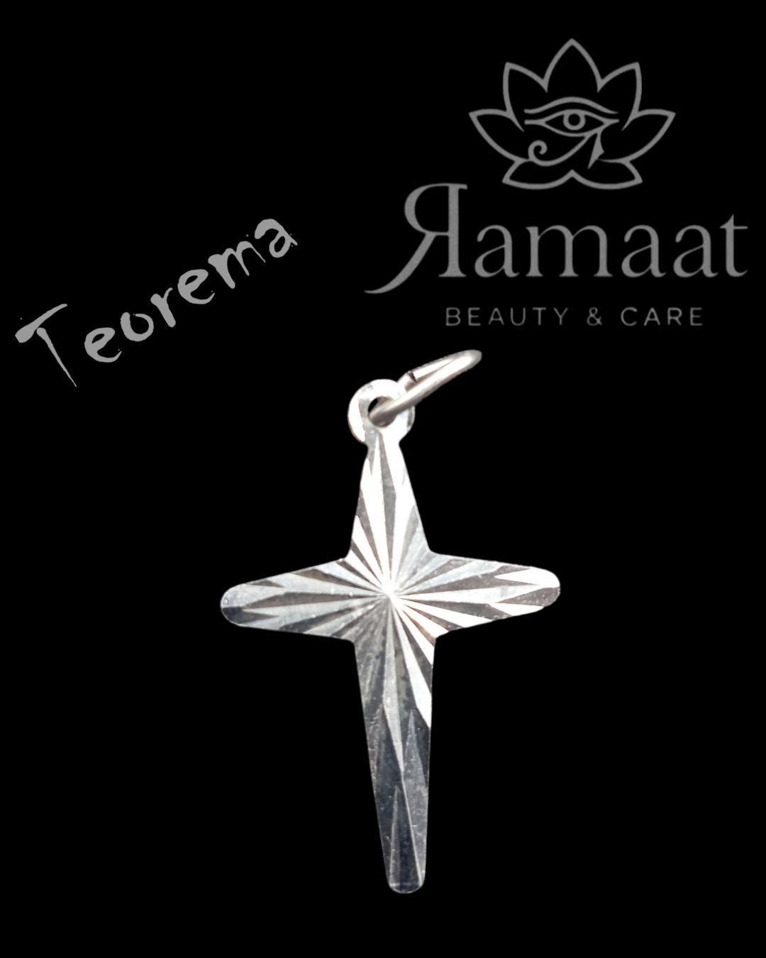 Ciondolo a croce in argento 925 Teorema