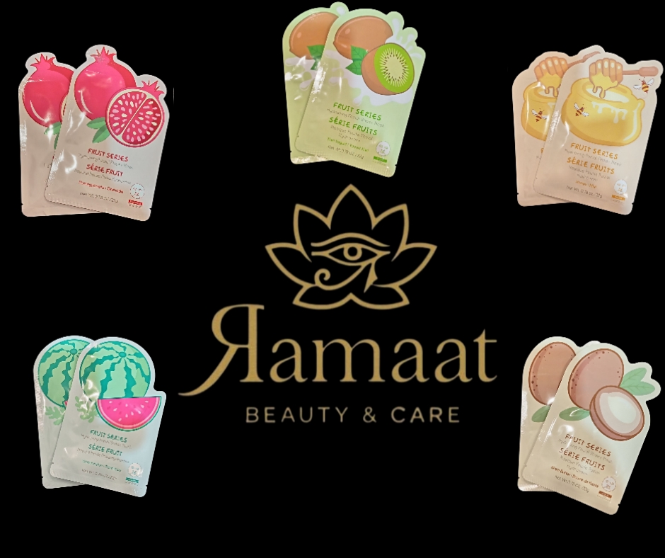 Maschera viso idratante in tessuto allo yogurt e frutti