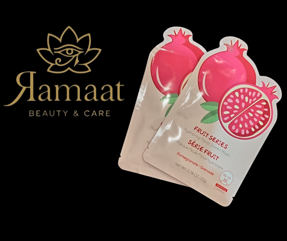 Maschera viso idratante in tessuto allo yogurt e frutti