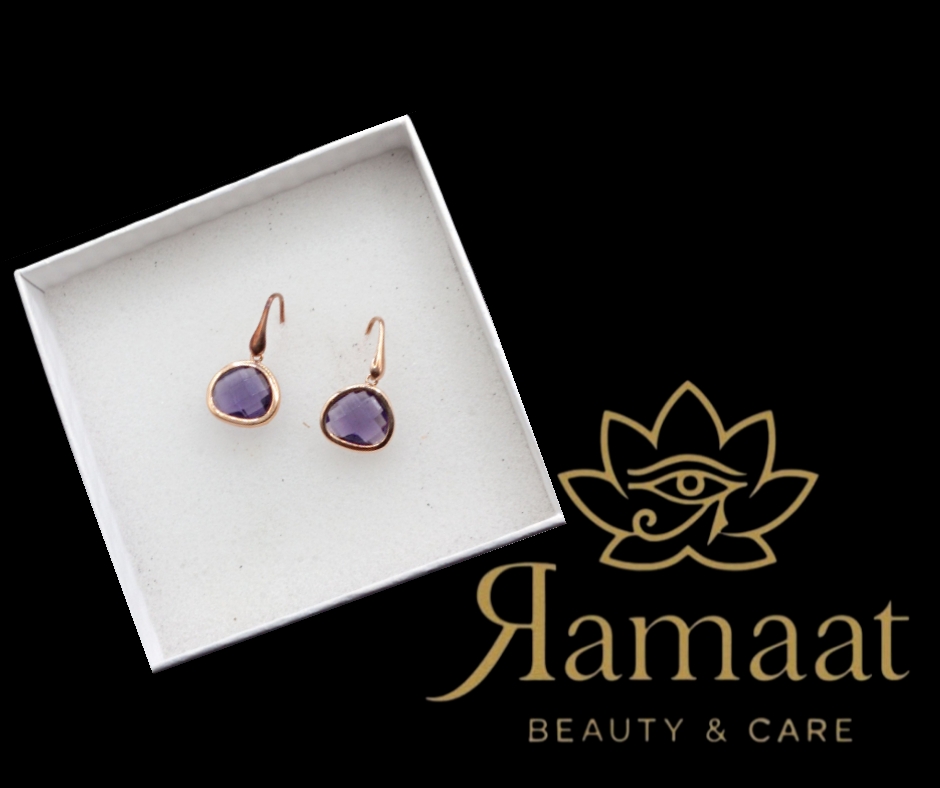 Orecchini in bronzo con ametista