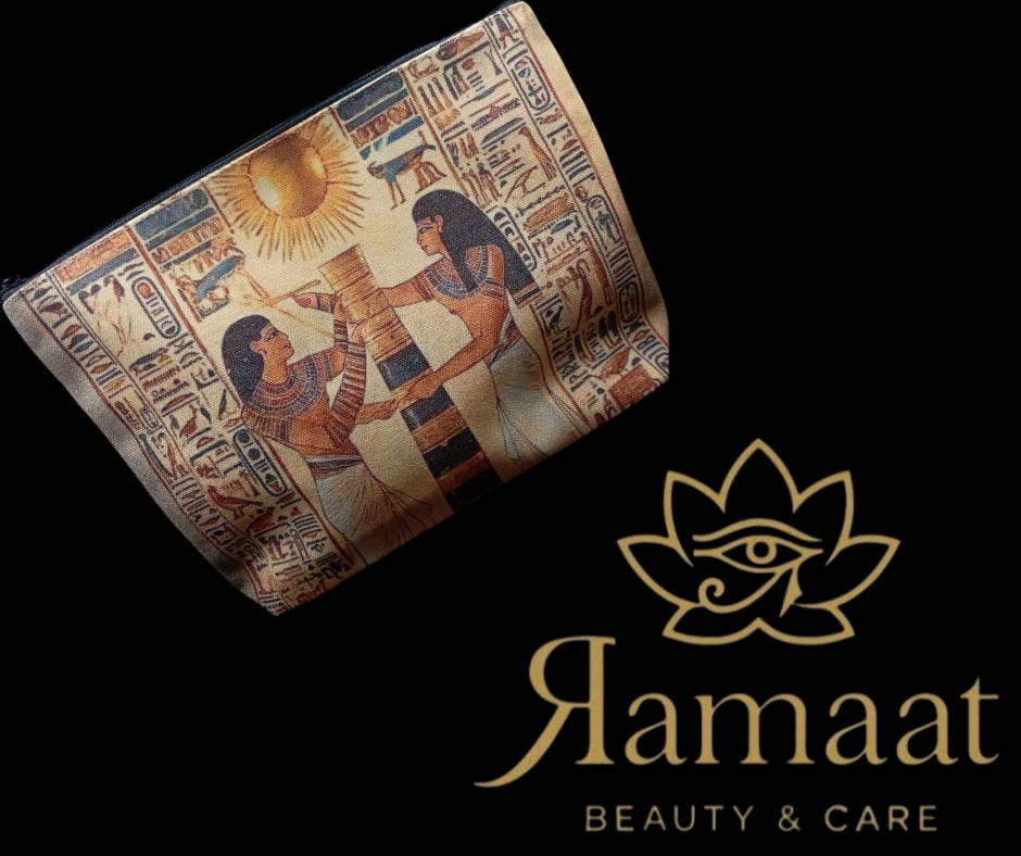 Borsa cosmetica a tema antico egizio