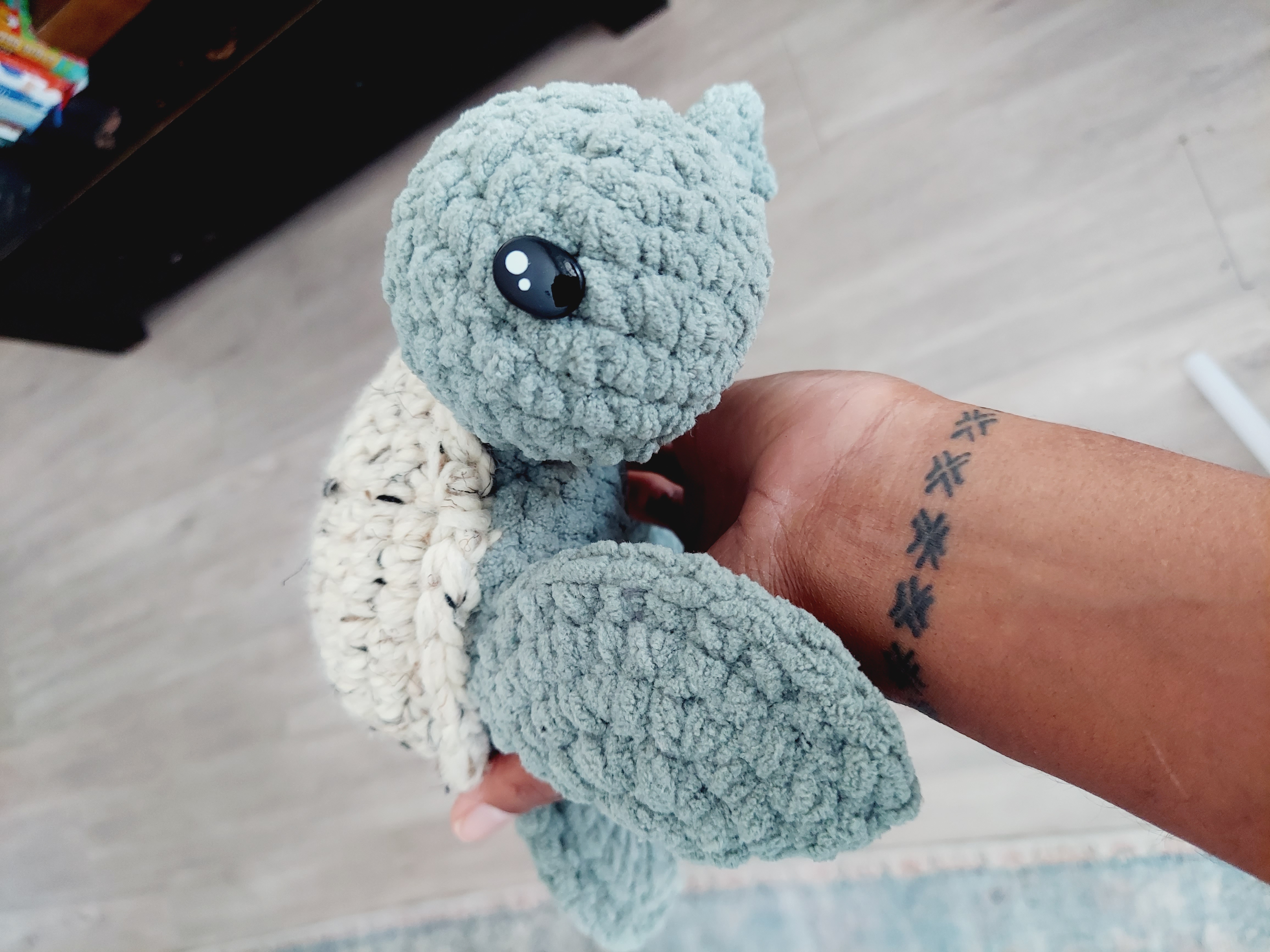 Crochet Sea Turtle - Textured Shell