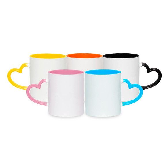 Heart Handle Coffee Mugs