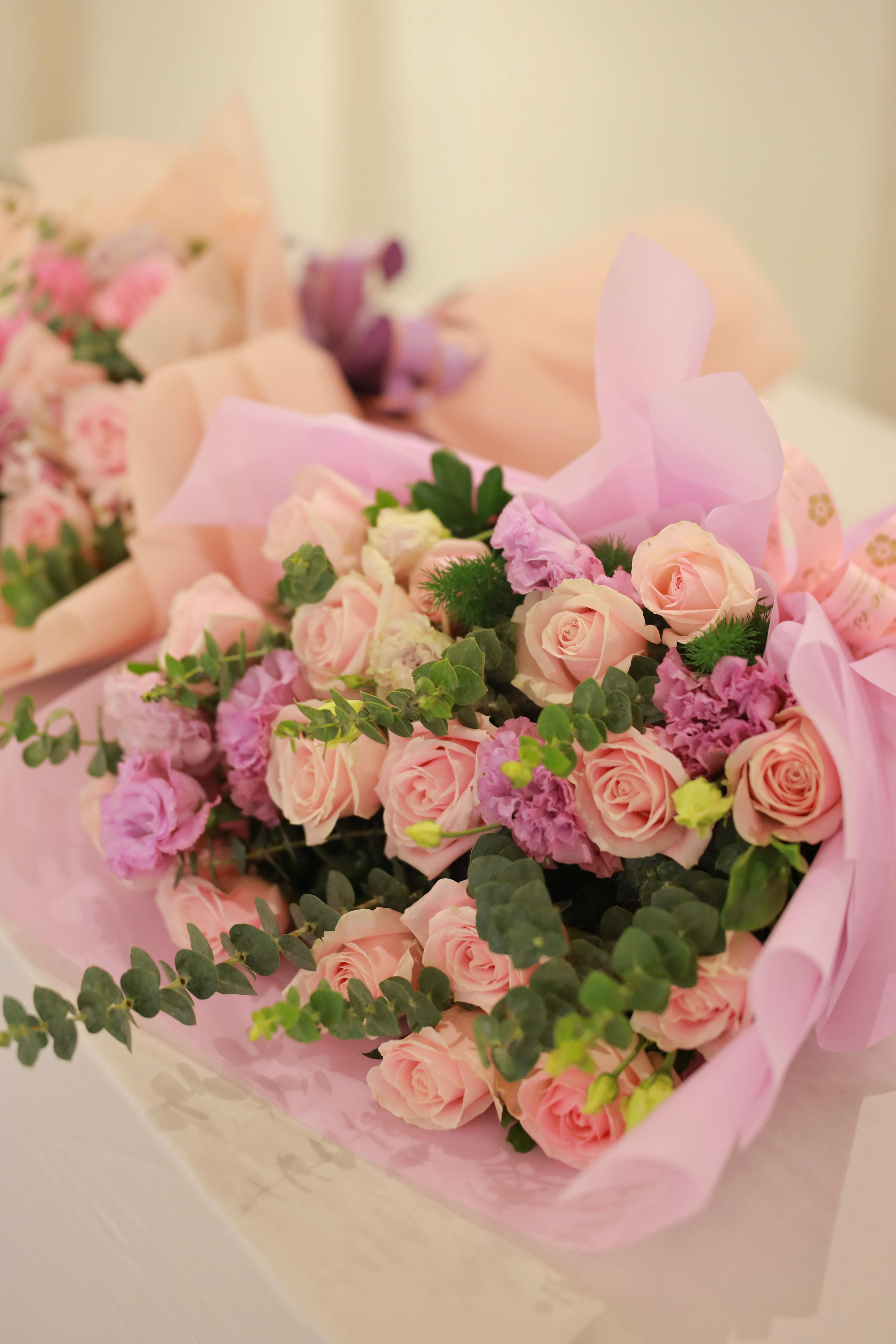 Pink and Lavender Rose Bouquet