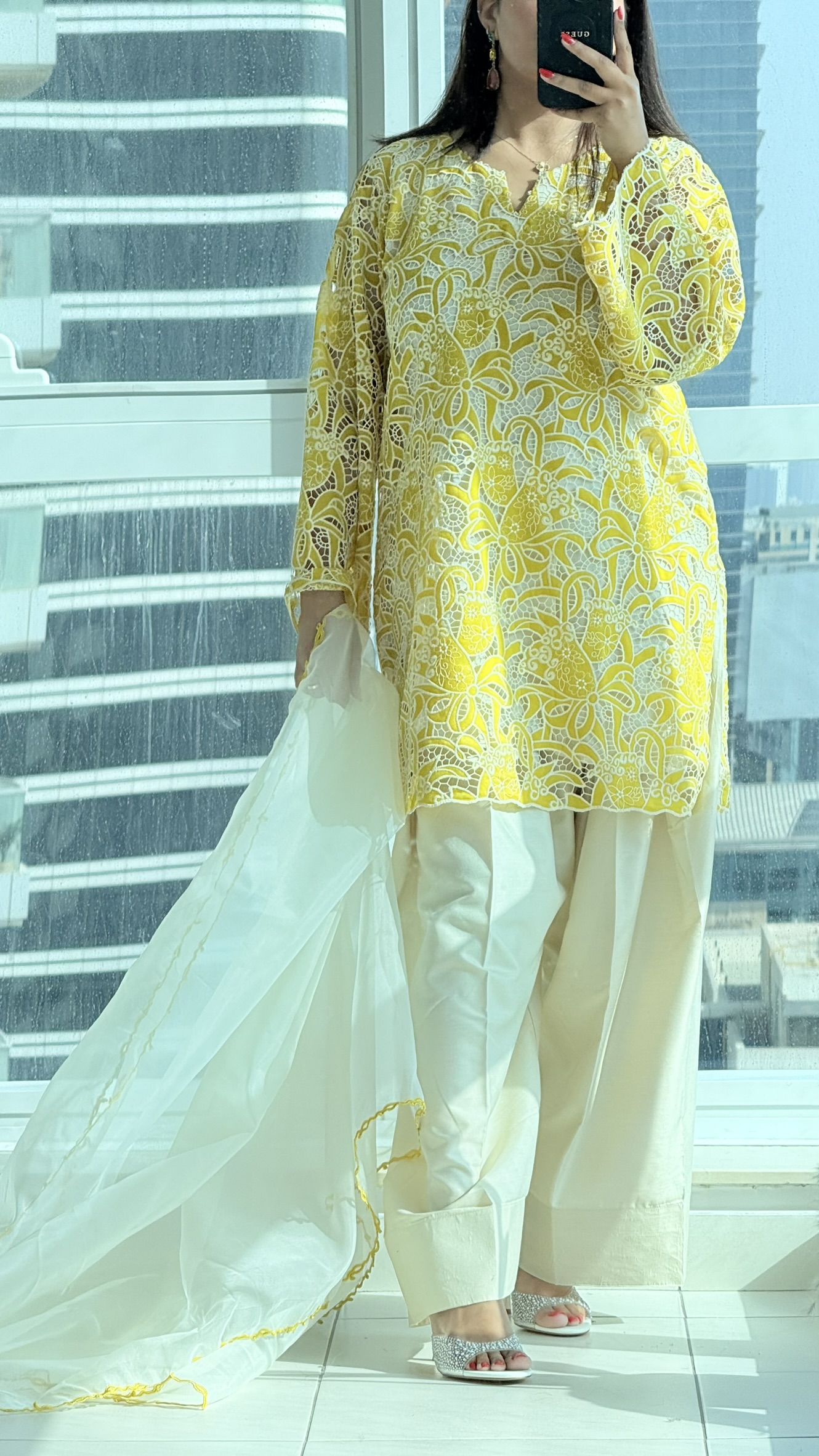 Farshi Shalwar set - Silk