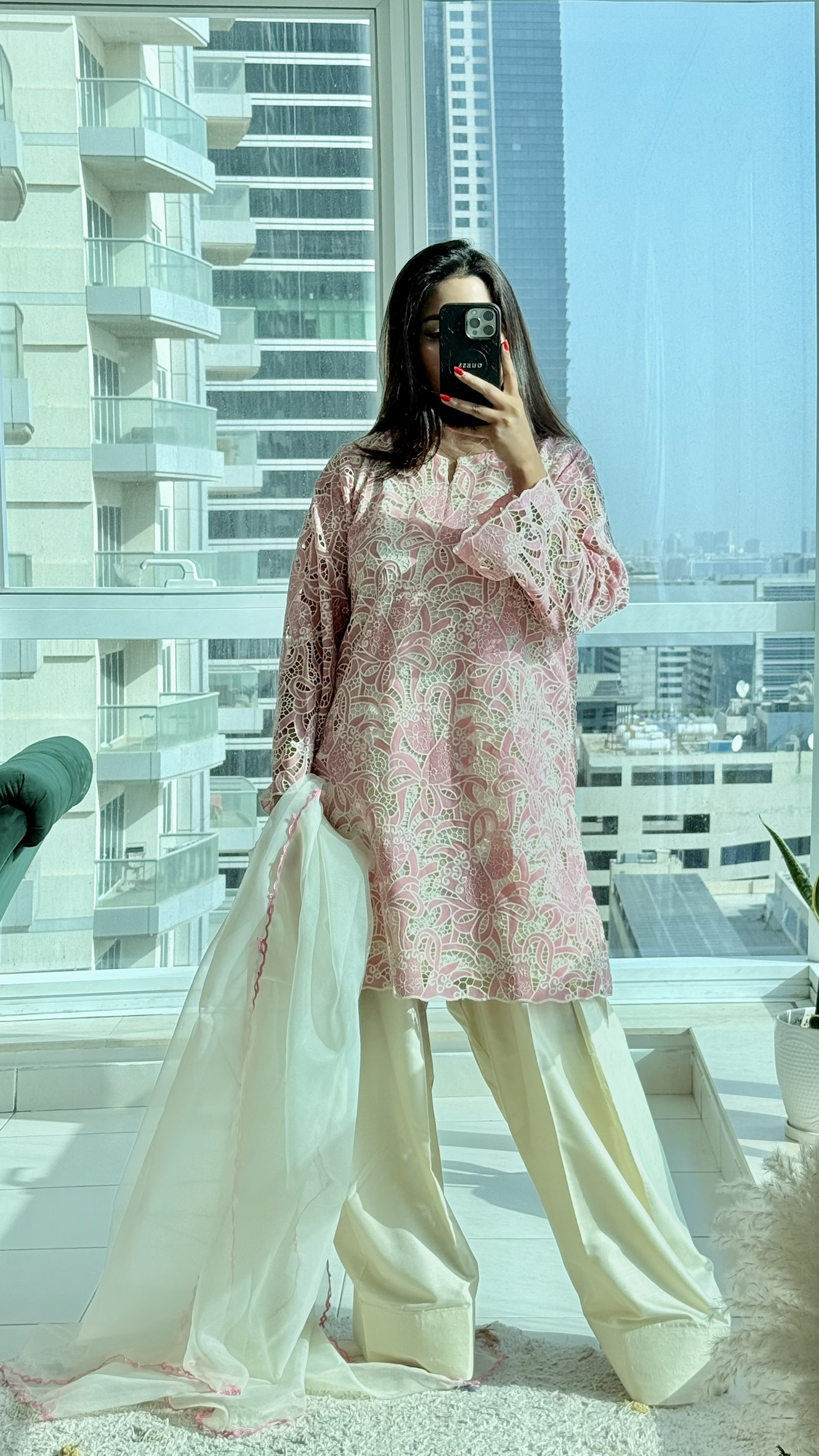 Farshi Shalwar set - Silk