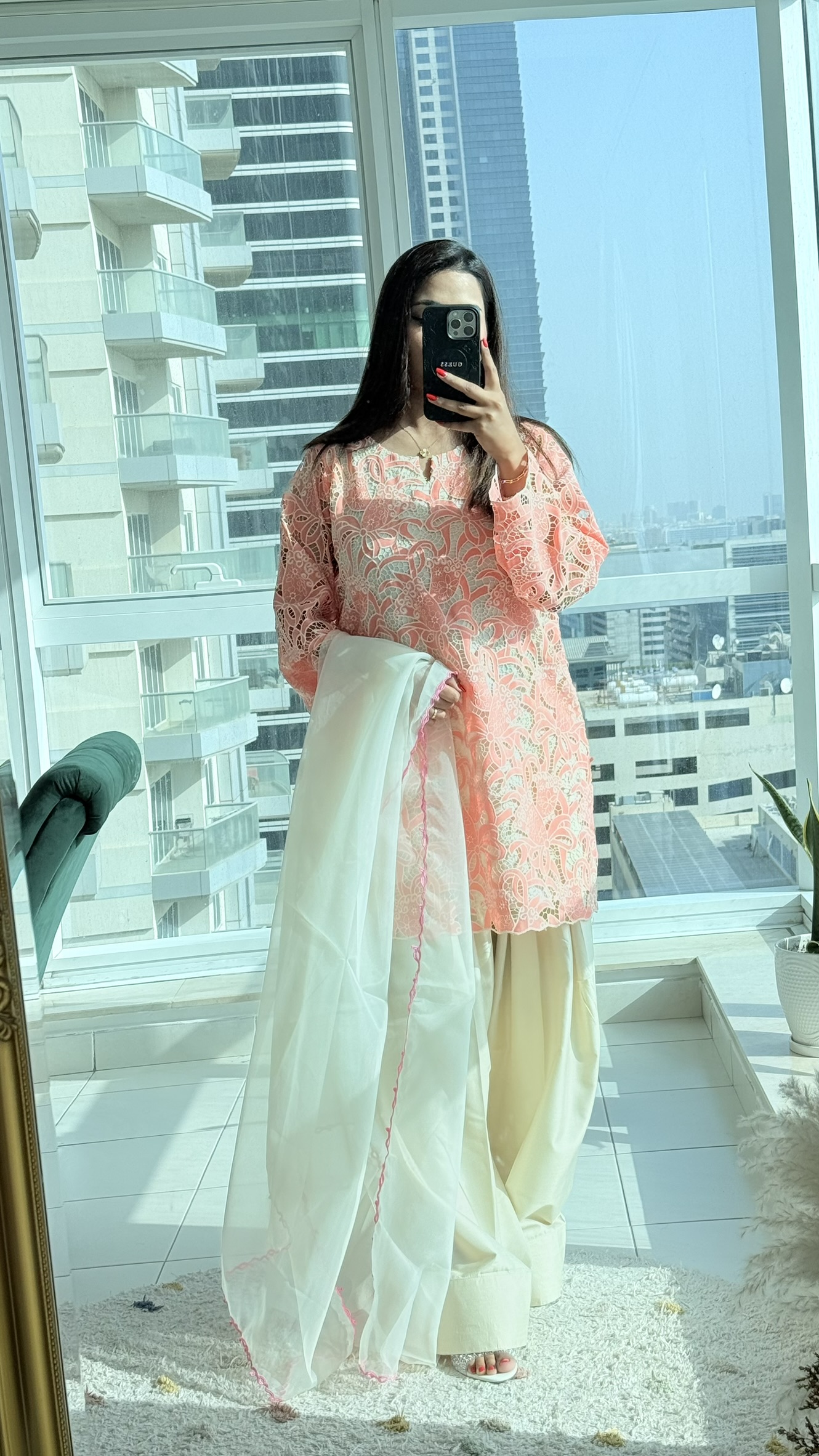 Farshi Shalwar set - Silk