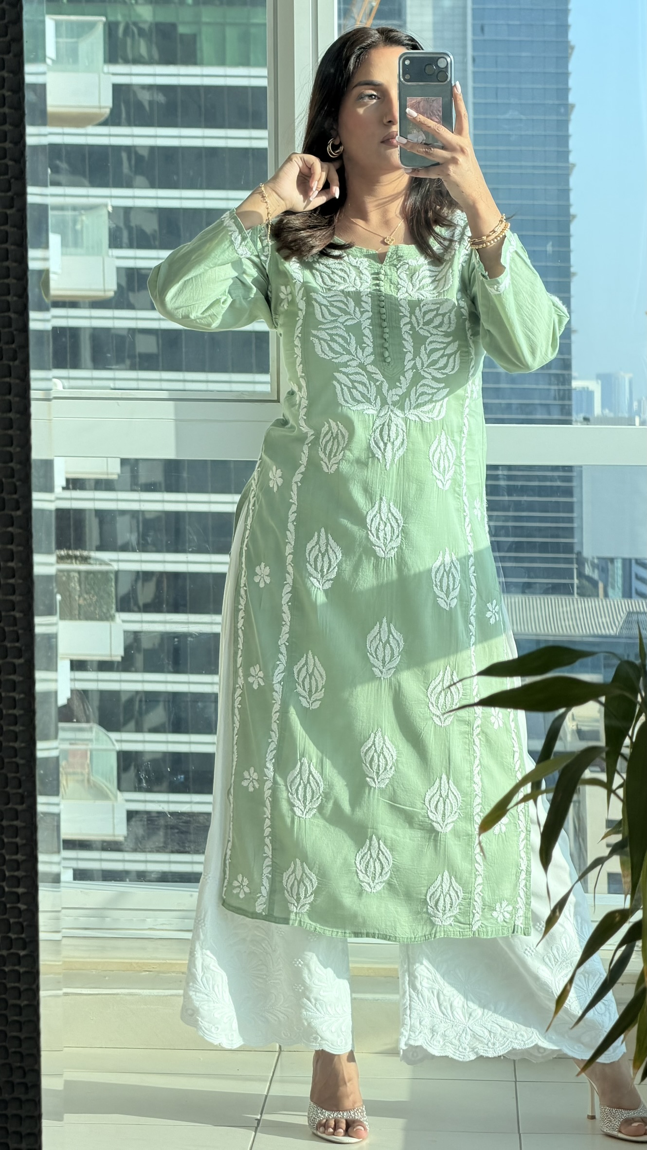 Mul Mul Cotton Kurti