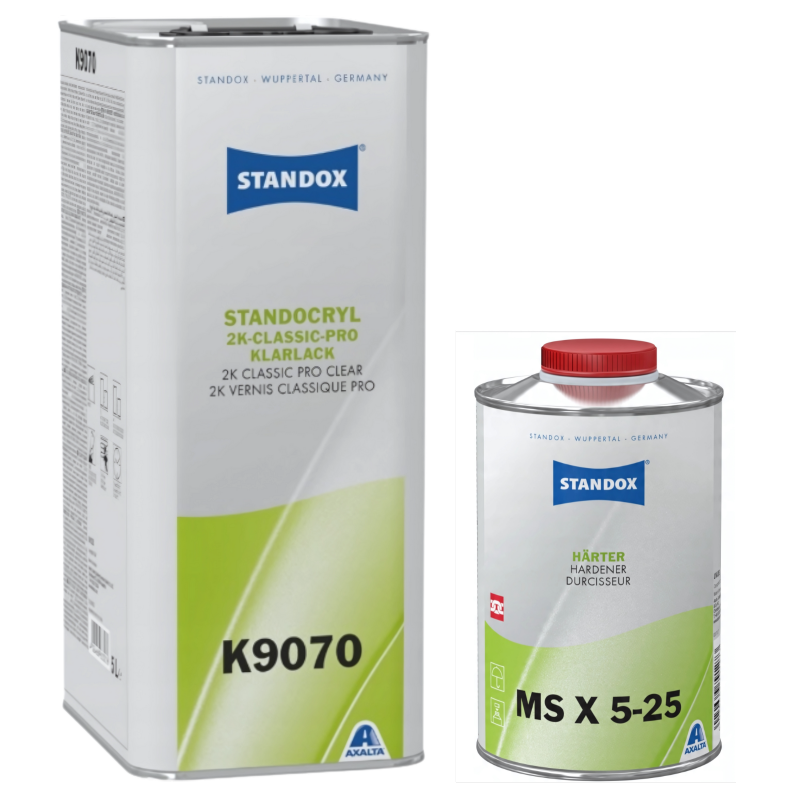 Standox StandoCryl K9070 Klarlack + Utwardzacz MS X 5-25