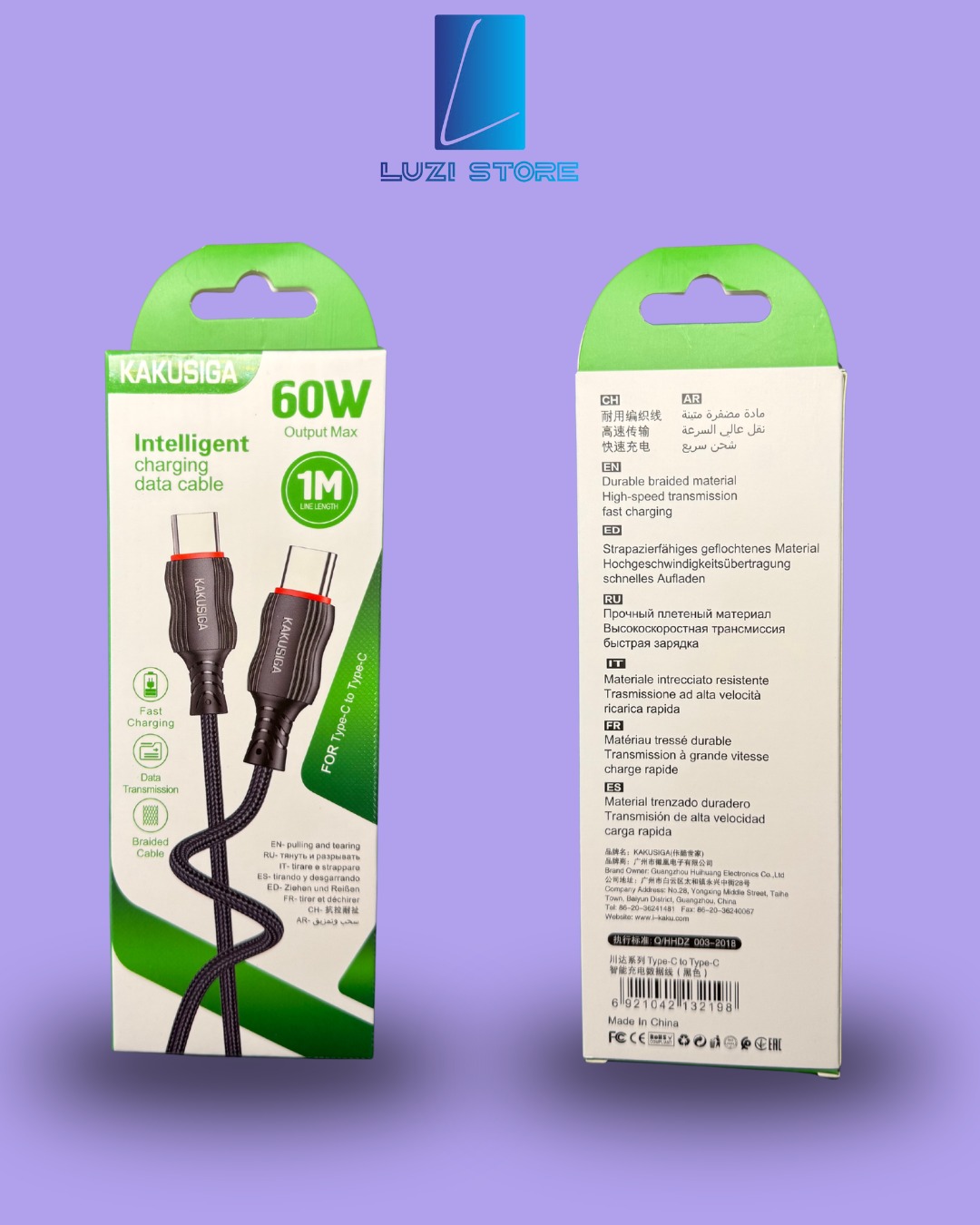 Kabell karikues USB-C to USB-C 