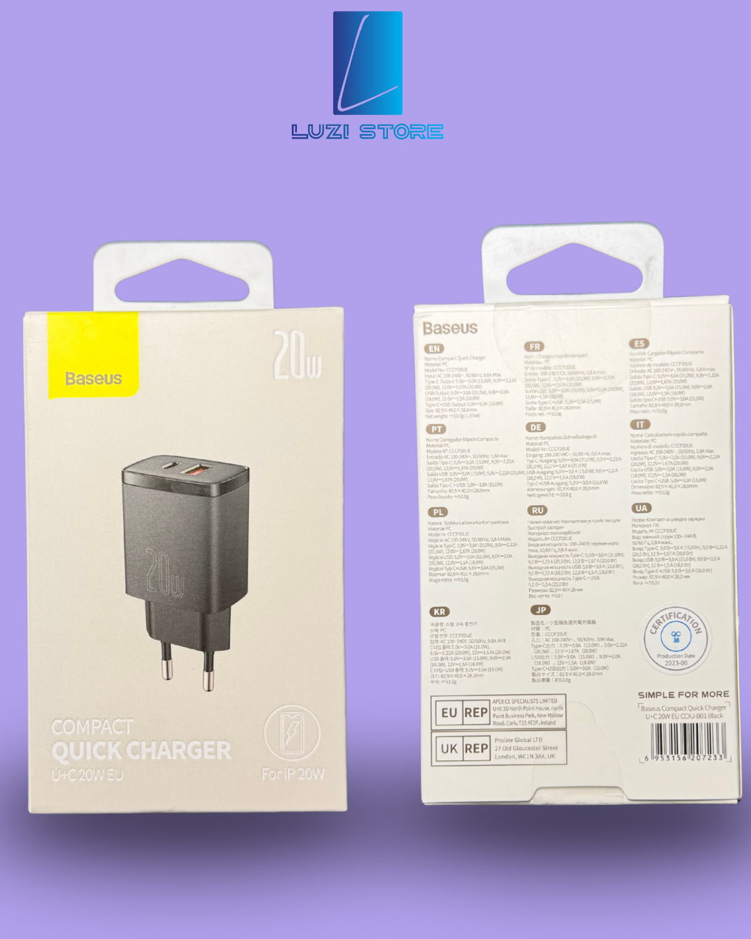 Koke karikuesi dual port USB-A & USB-C