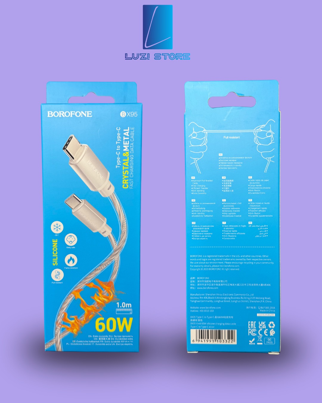 Kabell karikues USB-C to Micro