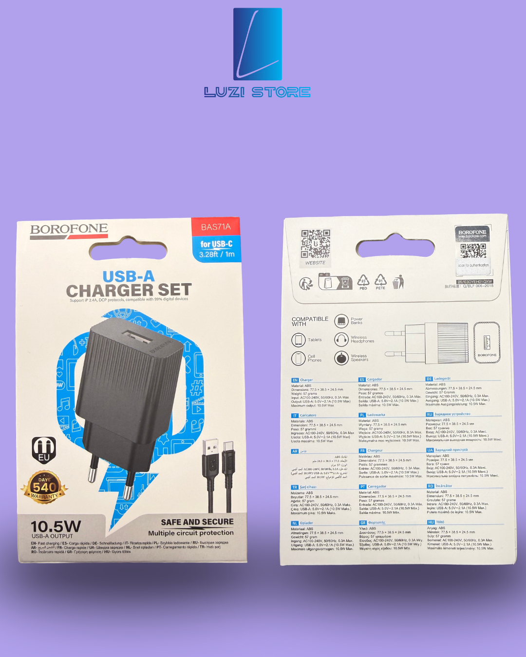 Set koke=kabell karikues USB-C