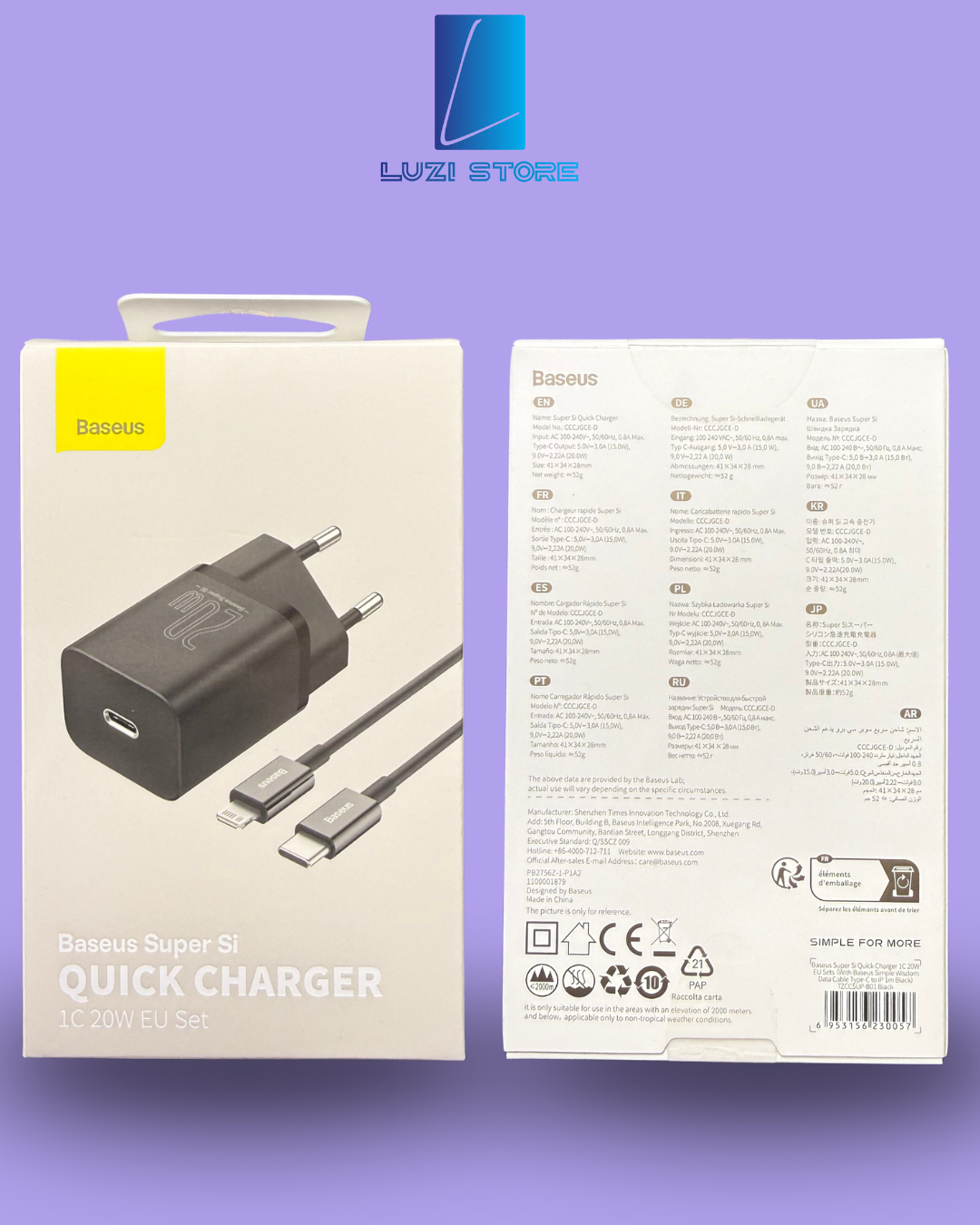 Set koke+kabell karikues lightning